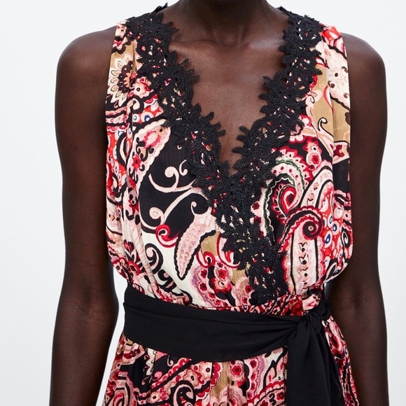 ZARA Paisley Print Dress - Picture 5 of 8
